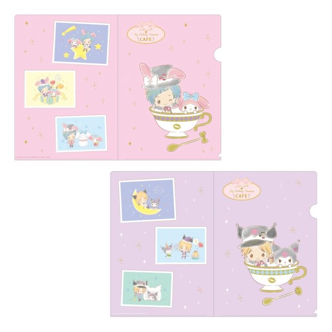 『LIP×LIP × My Melody・Kuromi CAFE』クリアファイルセット