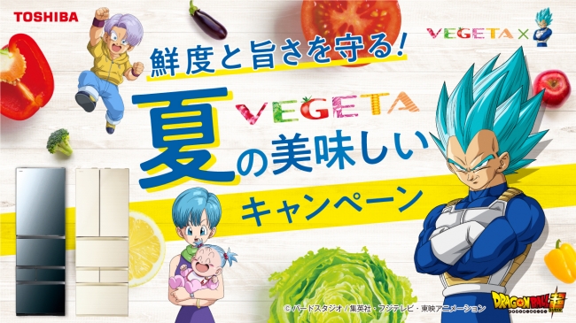 東芝冷蔵庫『VEGETA夏の美味しいキャンペーン』6/1～開始 | アニメボックス