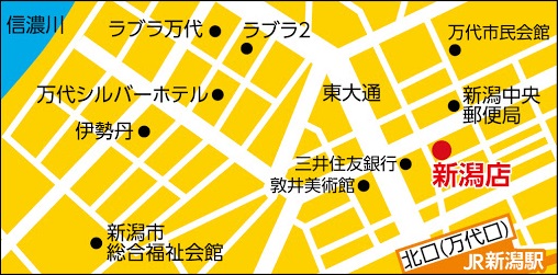 ※「とらのあな新潟店」リニューアル後MAP