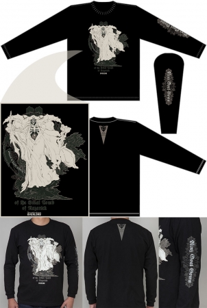 安藤賢司氏の手によるフィギュアコンセプトアートをデザインした厚手のロングTシャツ。サイズはXS、S、M、L、XL、2XLから選べます。