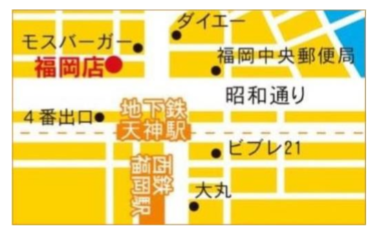 ※「とらのあな福岡店」MAP