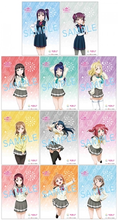 △アニメイト特典：ポートレート11枚セット （絵柄Aqours／Saint Snow）