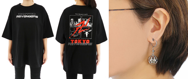 ACOS(アコス)より『東京リベンジャーズ』BIGTシャツ、羽宮一虎のピアス（イヤリングタイプ）が発売決定