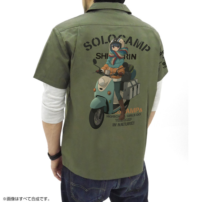 志摩リンとスクーター フルカラーワークシャツ
