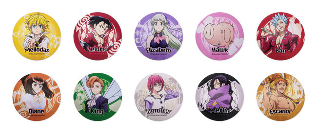 ぷにぷに⽸バッヂ（全10種）各660円