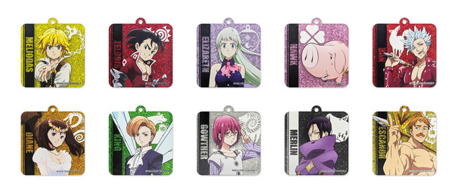 キラキラアクリルキーホルダー（全10種）各880円