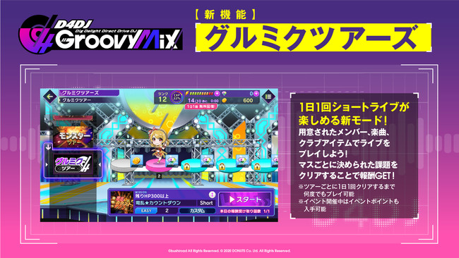 スマートフォン向けリズムゲーム「D4DJ Groovy Mix」新機能「グルミクツアーズ」実装&7月実装楽曲情報公開！