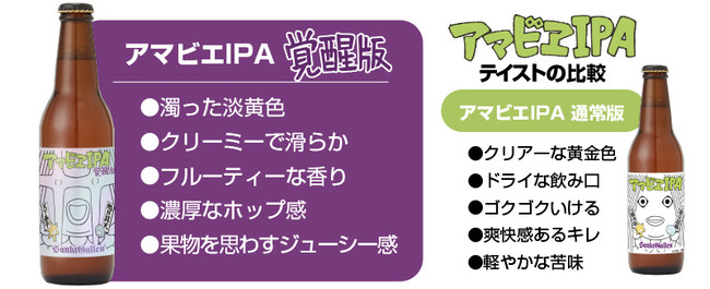 アマビエIPA 覚醒版と第一弾の味わい比較