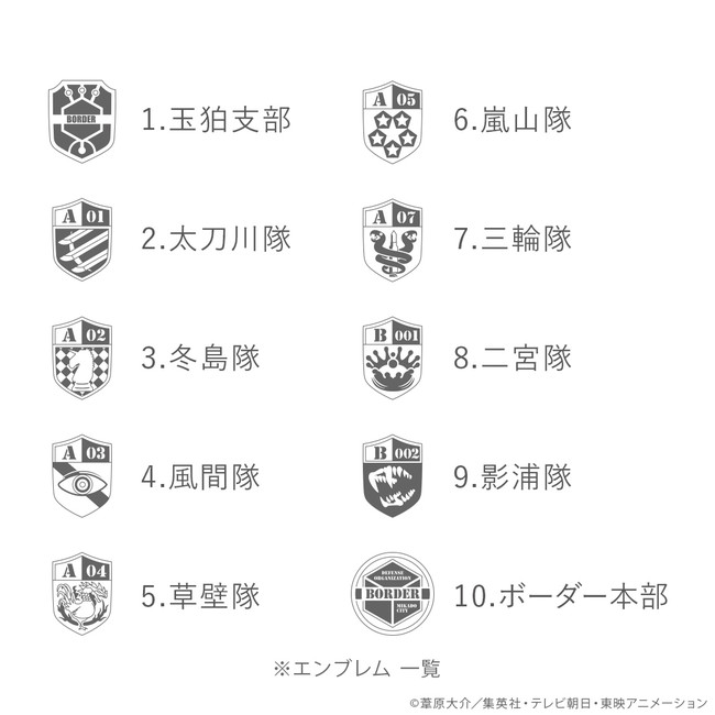 選べるエンブレム10種類