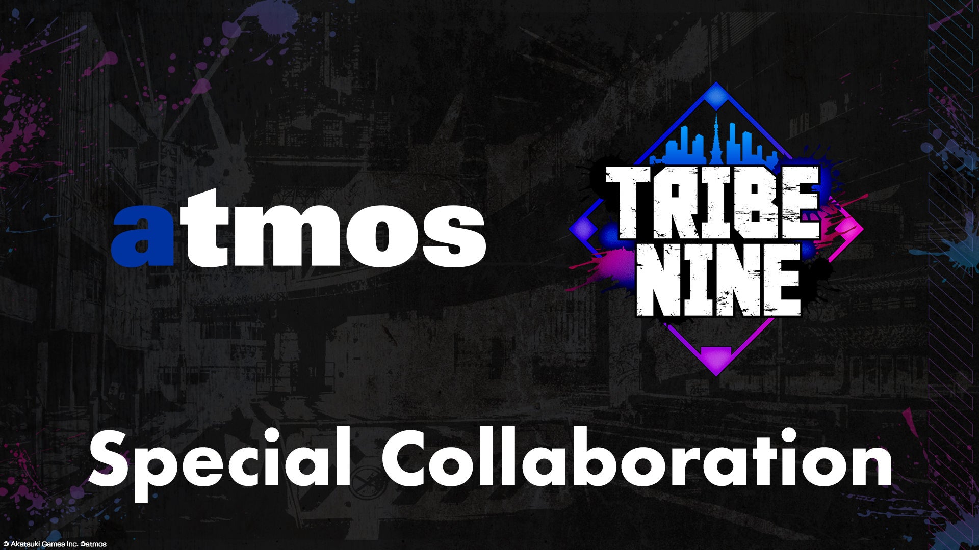 アカツキゲームス × トゥーキョーゲームス 共同新規プロジェクト 『TRIBE NINE (トライブナイン)』 、人気スニーカーセレクトショップ「atmos」とコラボレーション決定！