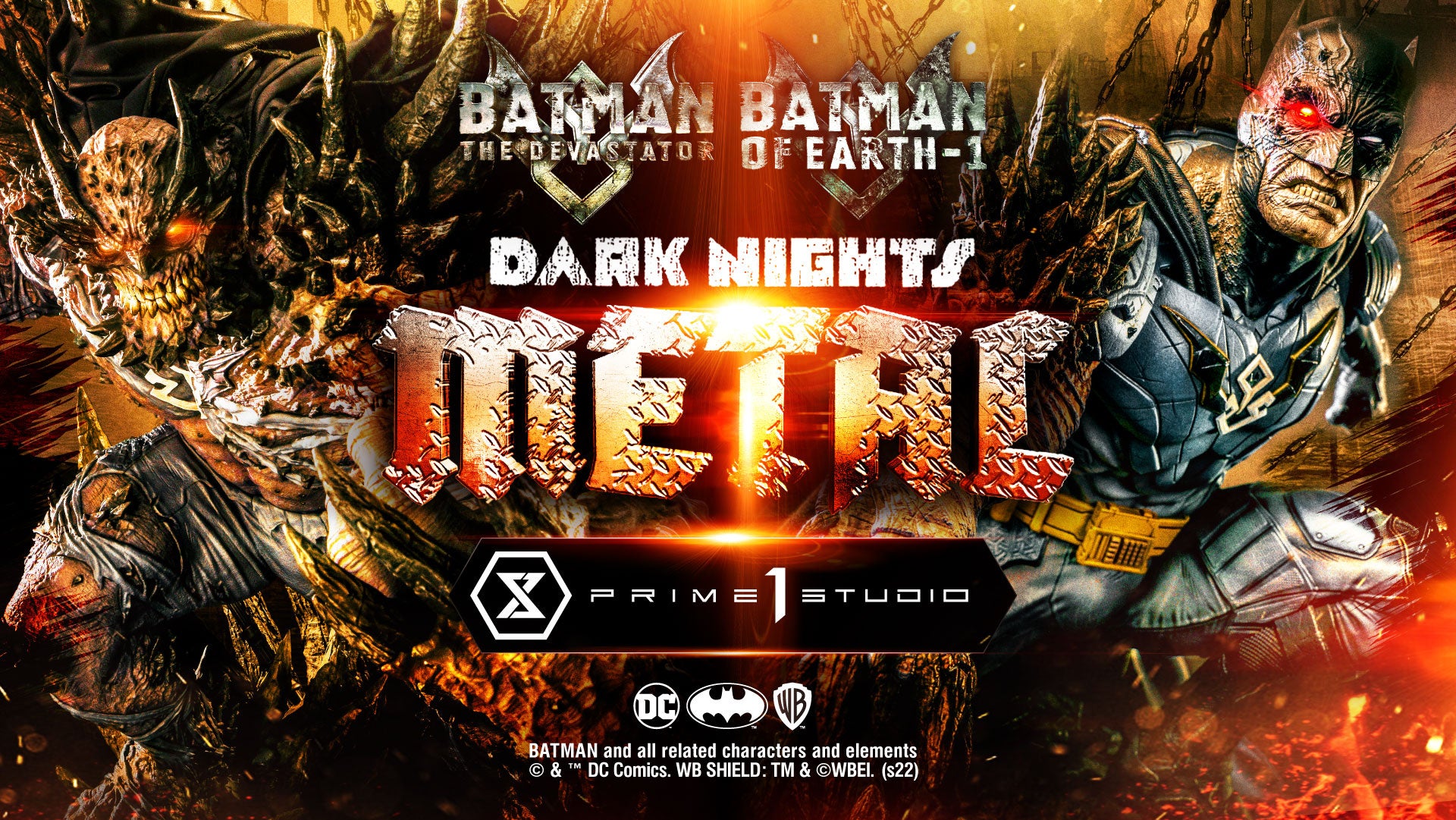 DCコミックス『ダークナイツ：メタル』より、禁忌の力を手に入れた「デバステーター」「バットマン“Earth-1”」が登場