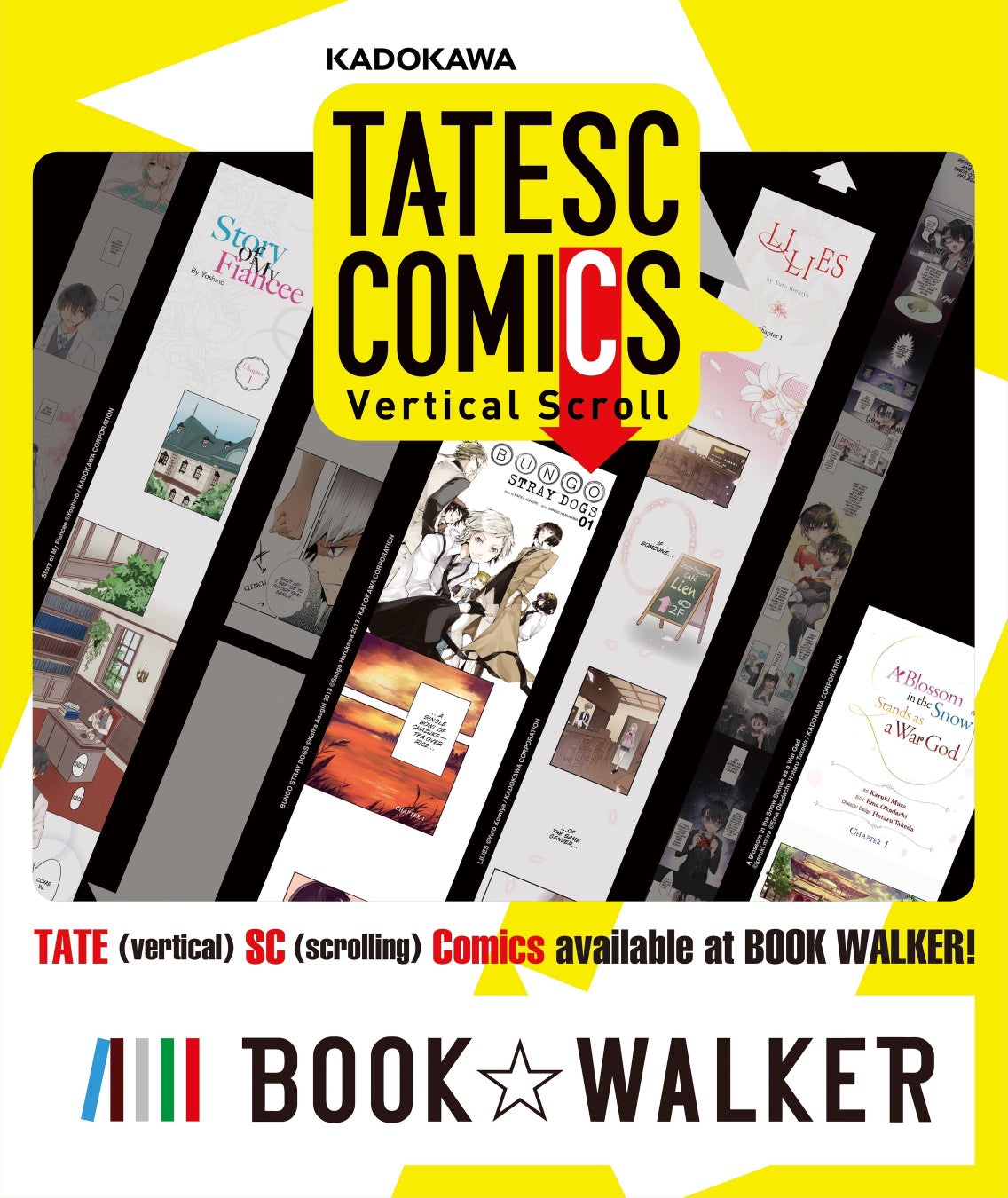 KADOKAWAによる縦スクロール型コミック「タテスクコミック」、英語版「TATESC COMICS」をBOOK☆WALKER Globalで世界展開開始