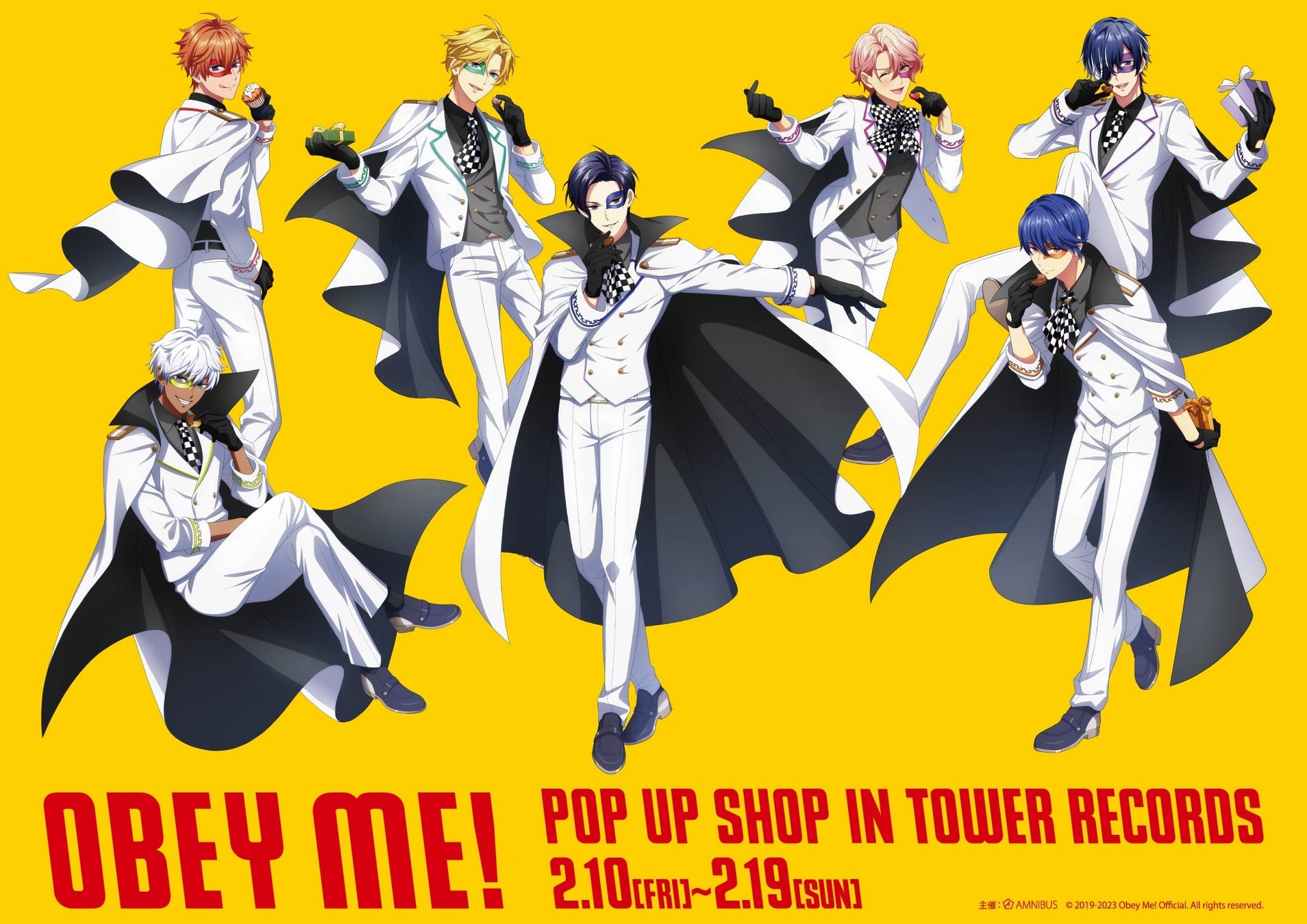 『Obey Me!』のイベント「Obey Me! POP UP SHOP in TOWER RECORDS」の開催が決定！