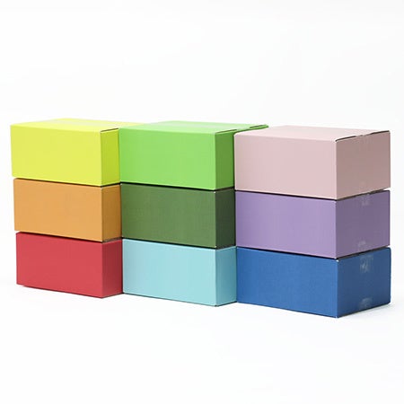 【カラーダンボール】バリエーション豊かに8色追加！『推し』の色に合わせた箱としても活躍