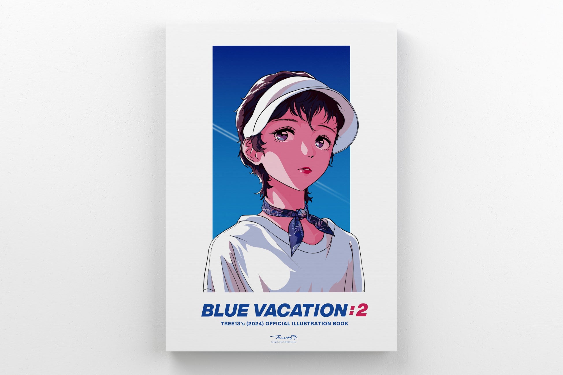 【京都 蔦屋書店】韓国人イラストレーターtree13の作品展「BLUE VACATION : 2」を1月15日（月）より開催。80～90年代の韓国と日本のカルチャーを取り入れたレトロポップな世界を描く