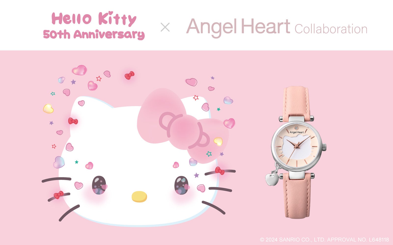腕時計ブランドAngel Heart（エンジェルハート）はブランド設立20周年を記念して、誕生50周年となる『Hello Kitty』とのコラボレーションウォッチを5月9日(木)より予約開始します。