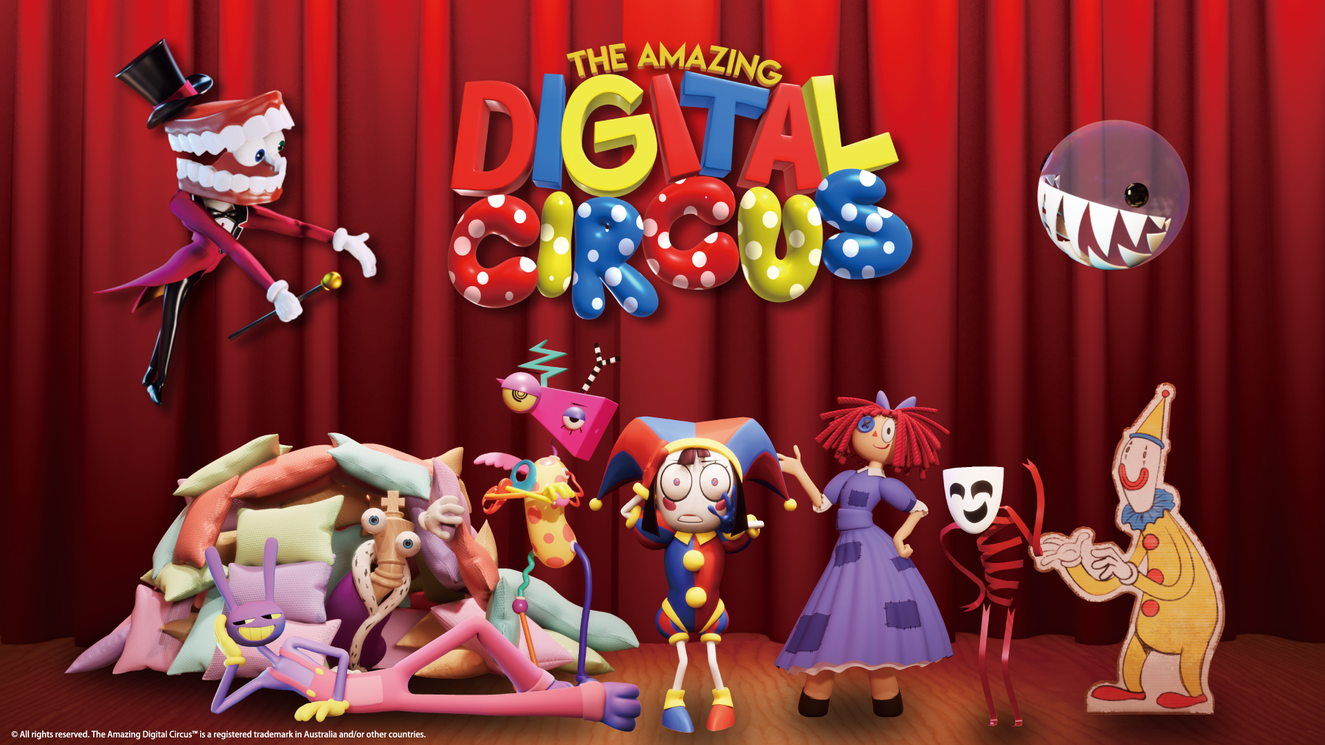 話題のコメディCGアニメーション
「アメイジング・デジタル・サーカス」の
公式ライセンス商品、待望の新商品追加で5月13日より予約開始！
