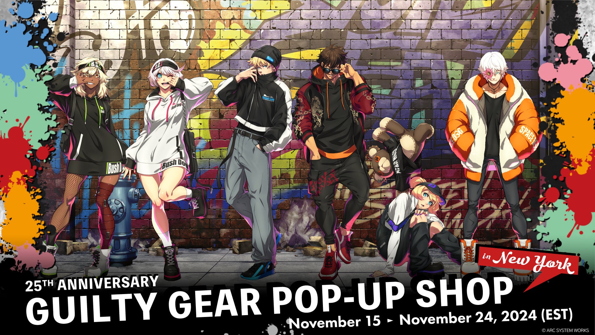 『「GUILTY GEAR」25th Anniversary Pop-up Shop in New York』開催！