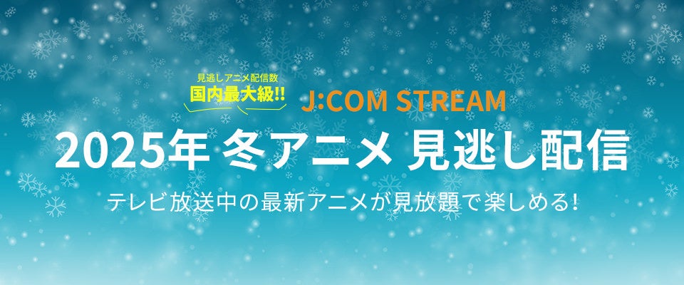 J:COM STREAM 2025冬アニメ ラインアップ『薬屋のひとりごと』第2期『俺だけレベルアップな件 Season 2 -Arise from the Shadow-』ほか人気作、注目作が続々！