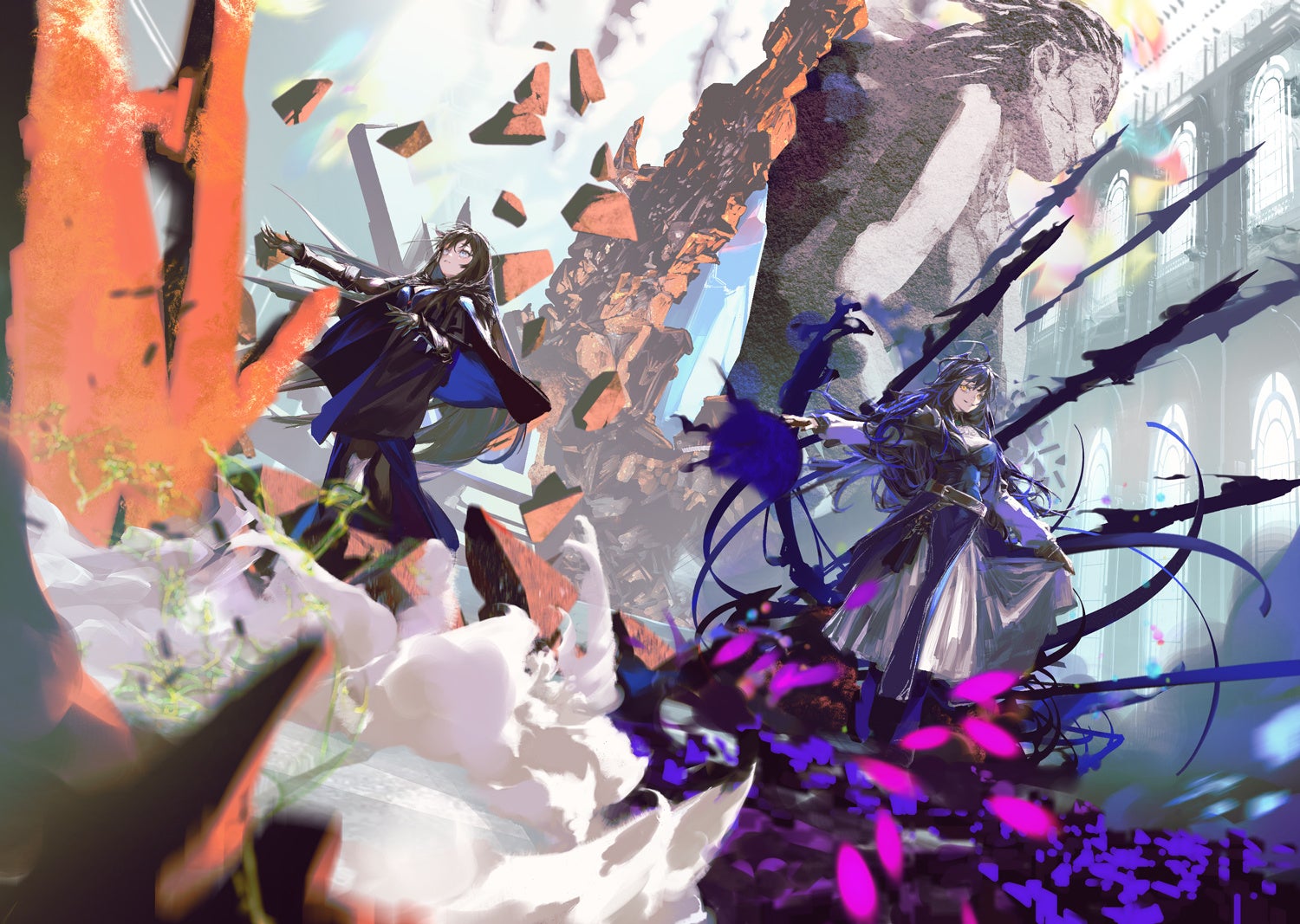 「次にくるライトノベル大賞2024」文庫部門第２位獲得の王道ファンタジー！ GCN文庫『魔女と傭兵 6』上下巻２か月連続刊行！