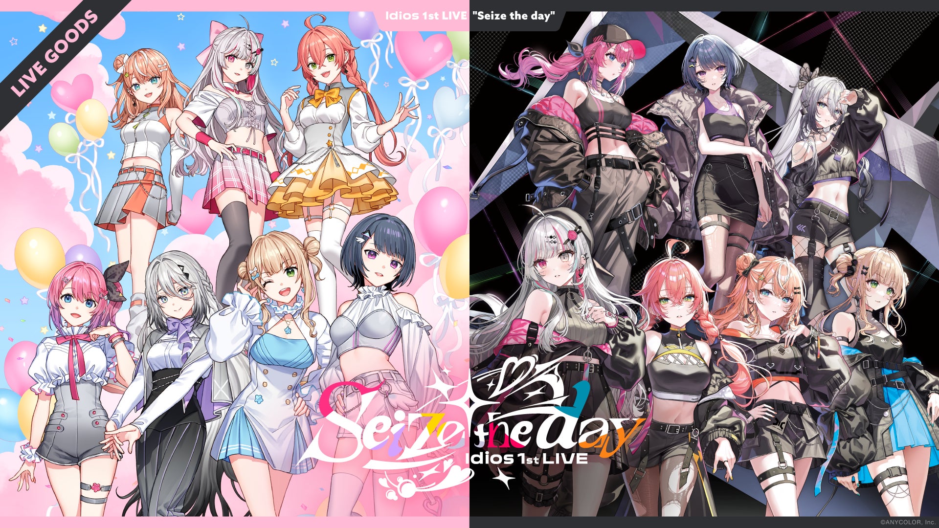 「Idios 1st LIVE “Seize the day”」グッズを2025年10月8日(水)18時より販売開始！