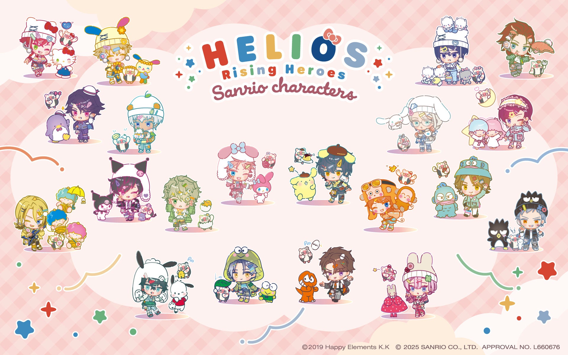 『HELIOS Rising Heroes×サンリオキャラクターズ』第三弾！amie描き起こしミニキャラクターデザインを使用した商品が続々登場。