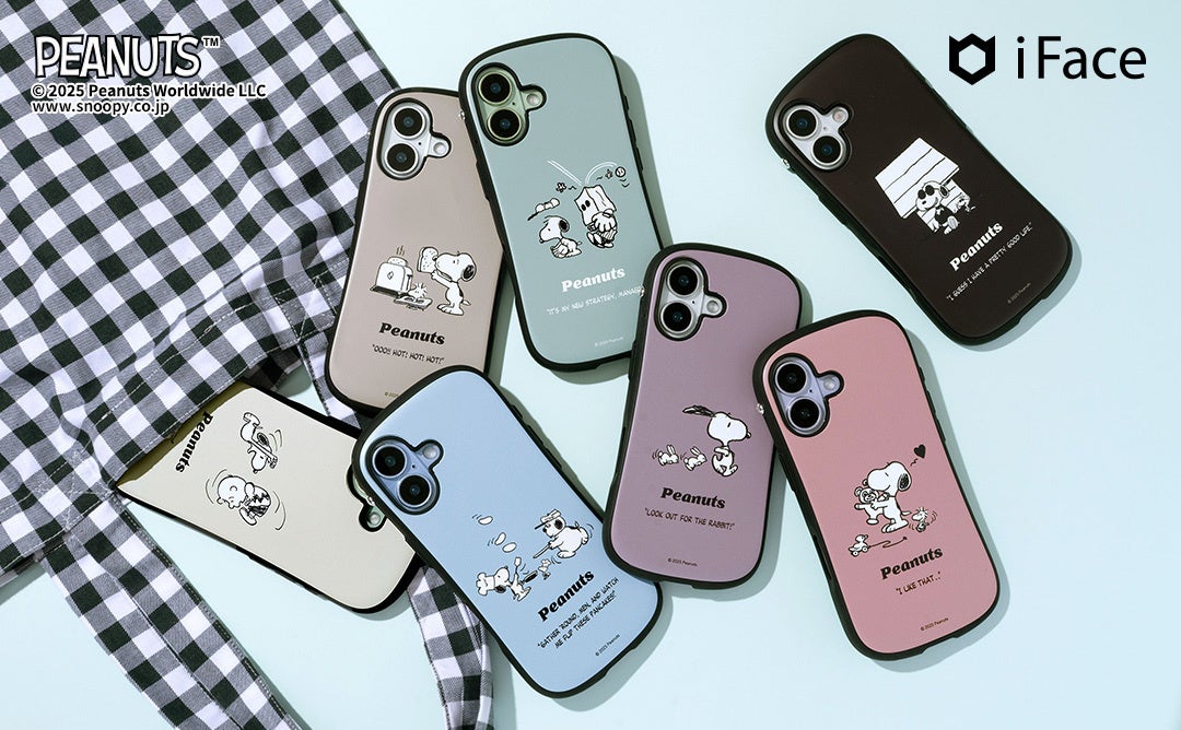 累計販売5.4万個超！「iFace」の大人気『PEANUTS』くすみカラースマホケースに新デザイン登場！