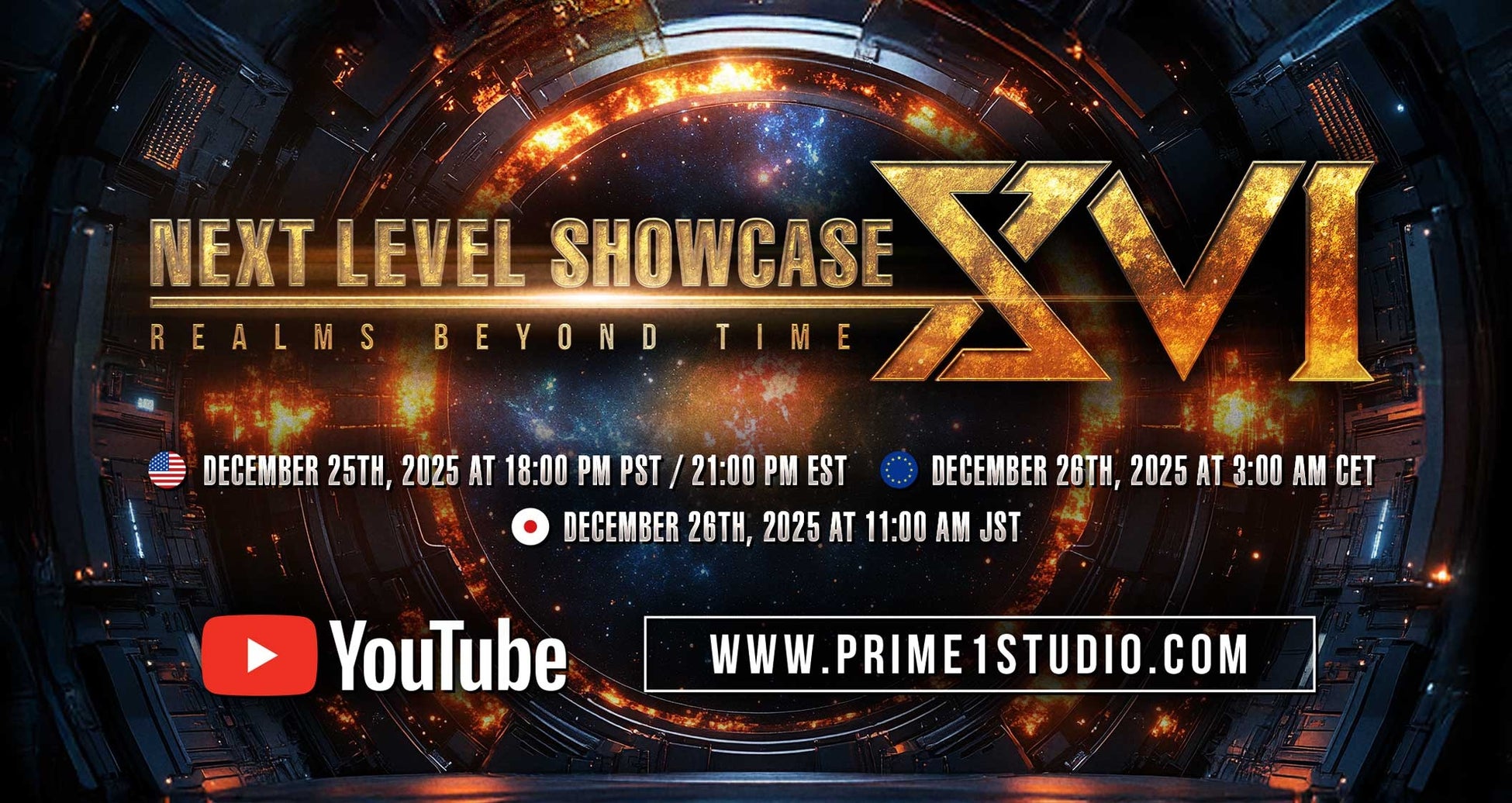 プライム１スタジオから新作発表！12/26 (金)「NEXT LEVEL SHOWCASE XVI: REALMS BEYOND TIME」プレミア公開