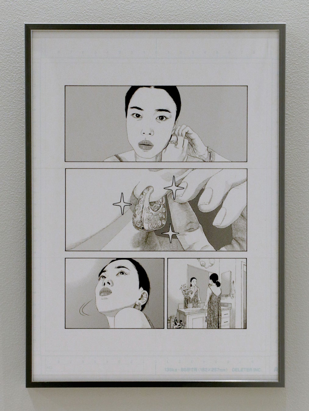 漫画家・山田千永 × MARIA BLACK｜カプセルコレクション描き下ろし漫画作品の一部を、表参道店にて展示