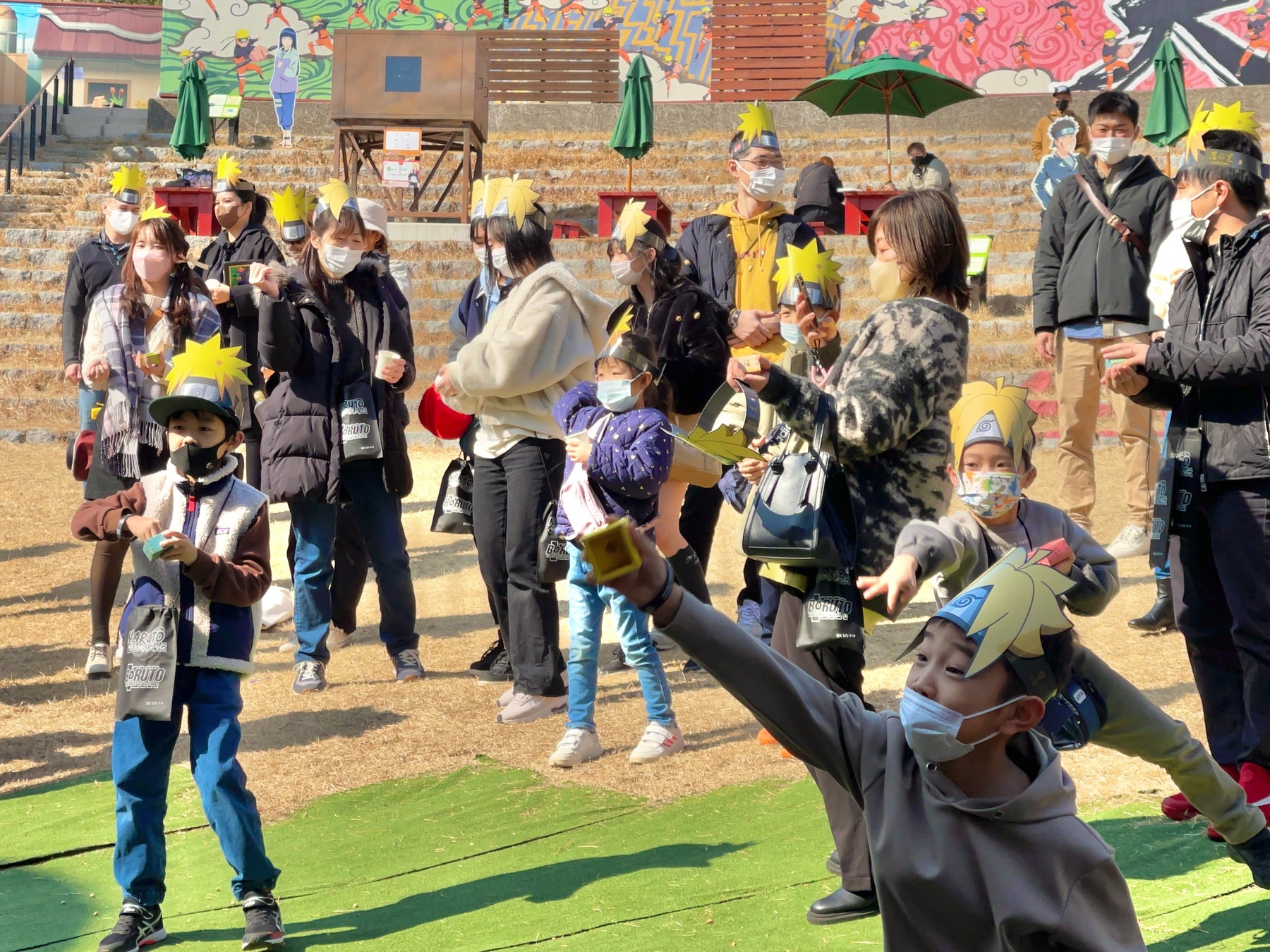 ナルトと一緒に「鬼は外！福は内！」的当て任務で大白熱！ニジゲンノモリ『NARUTO&BORUTO 忍里 節分大会』