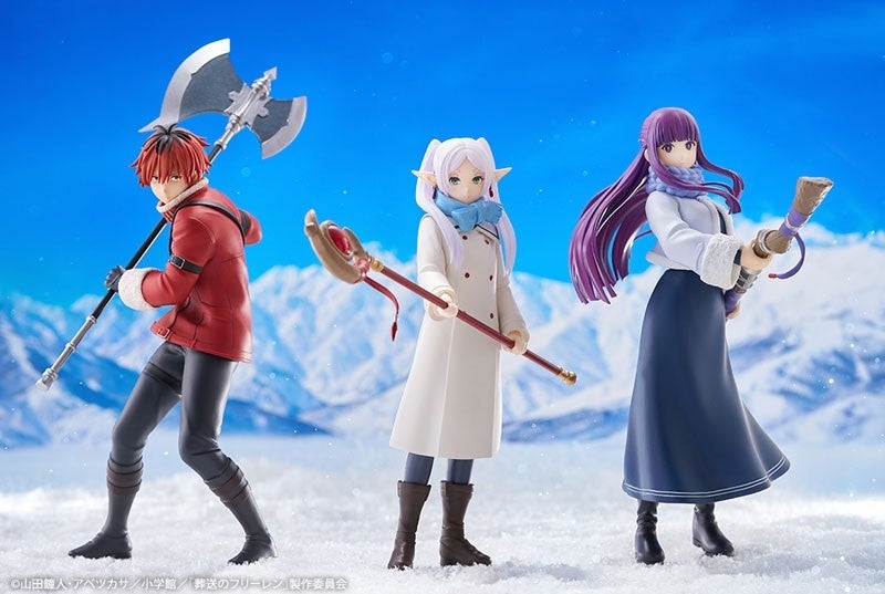 TVアニメ『葬送のフリーレン』より、「フリーレン」「シュタルク」「フェルン」が『OSHI WORKS』で立体化。あみあみにて、それぞれ予約受付中。