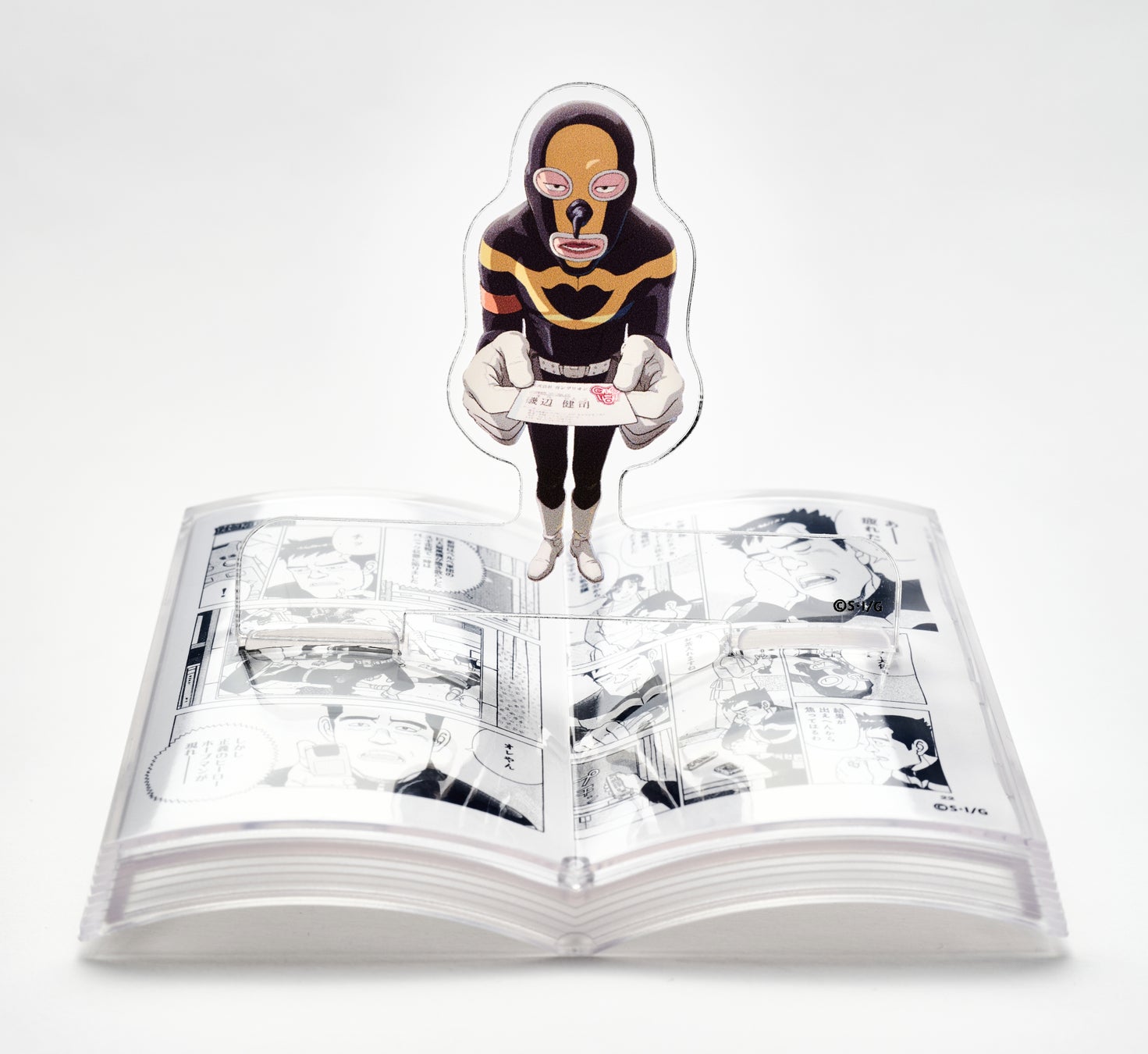 TVアニメ『ガングリオン』公式グッズ登場！アクリルスタンド＆社員用ピンバッジほか、吉本エンタメショップ・FANY Mallにて順次発売【株式会社ラクシス】