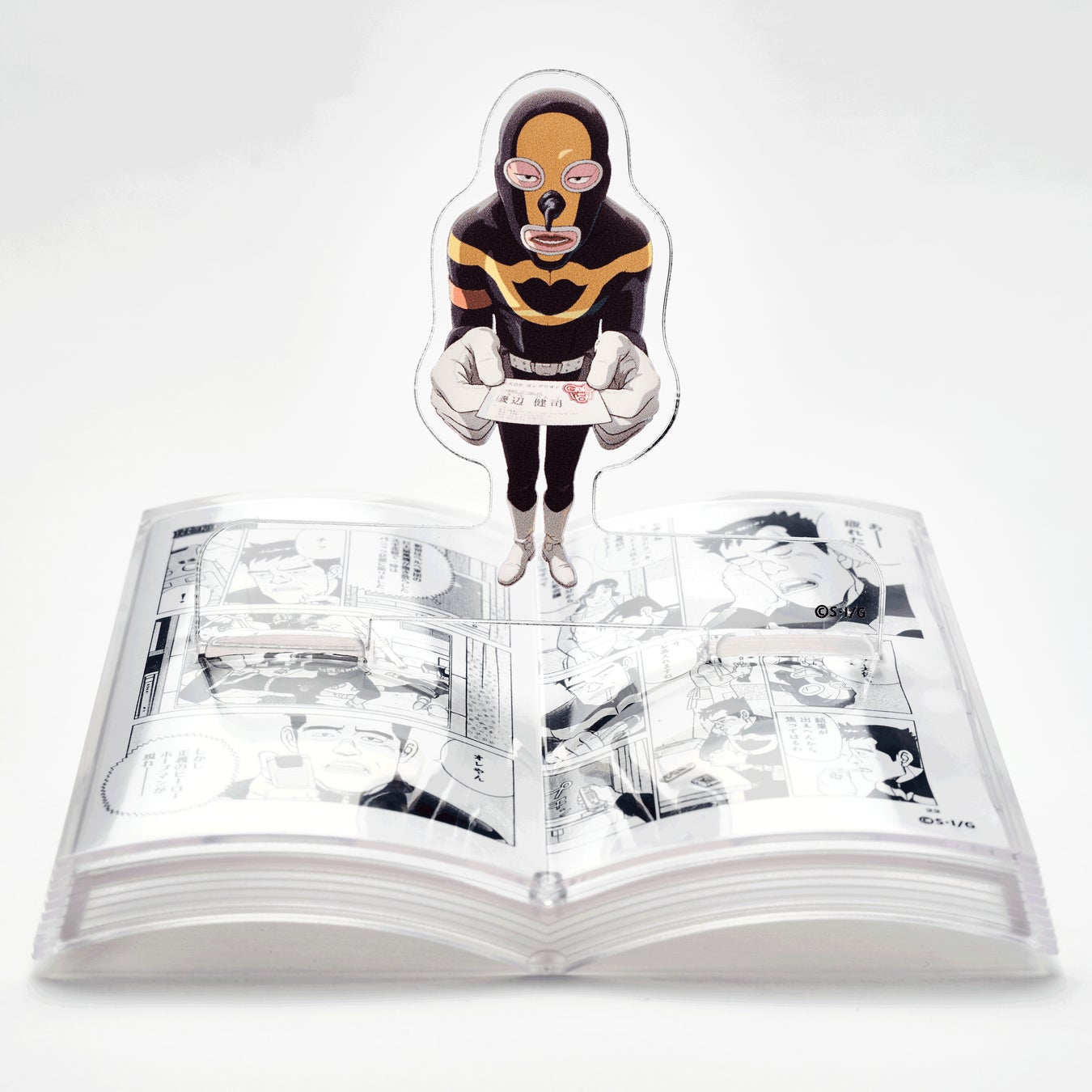 TVアニメ『ガングリオン』より「アクリルスタンド」「社員用ピンバッジ」など公式グッズが登場！全国の「吉本エンタメショップ」およびオンラインショップ「FANY Mall」にて順次発売開始!