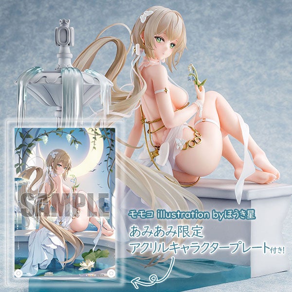 大人気作家、ほうき星先生が描くオリジナルキャラクター『モモコ』を可憐な純白ドレス姿で立体化。あみあみ限定特典付きでご案内中。