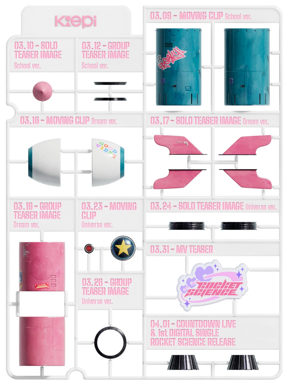 Virtual Atrist “Kiepi”のデビューシングル「Rocket Science」スケジュールポスター公開！デビューに向けて本格始動！