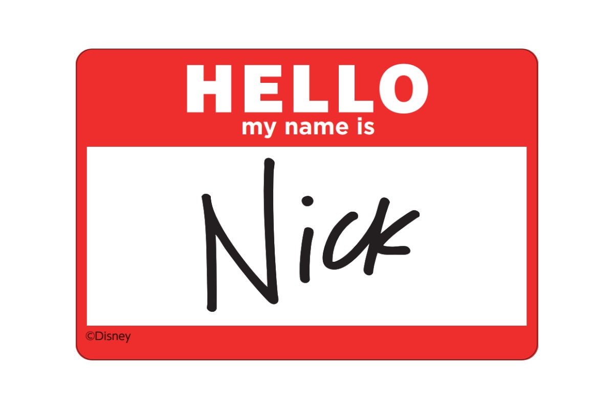 ディズニー映画『ズートピア２』の劇中に登場した“ニックの名札”風シールを完全再現！　ニックの公式ファンブック＜初版限定特典＞に決定！