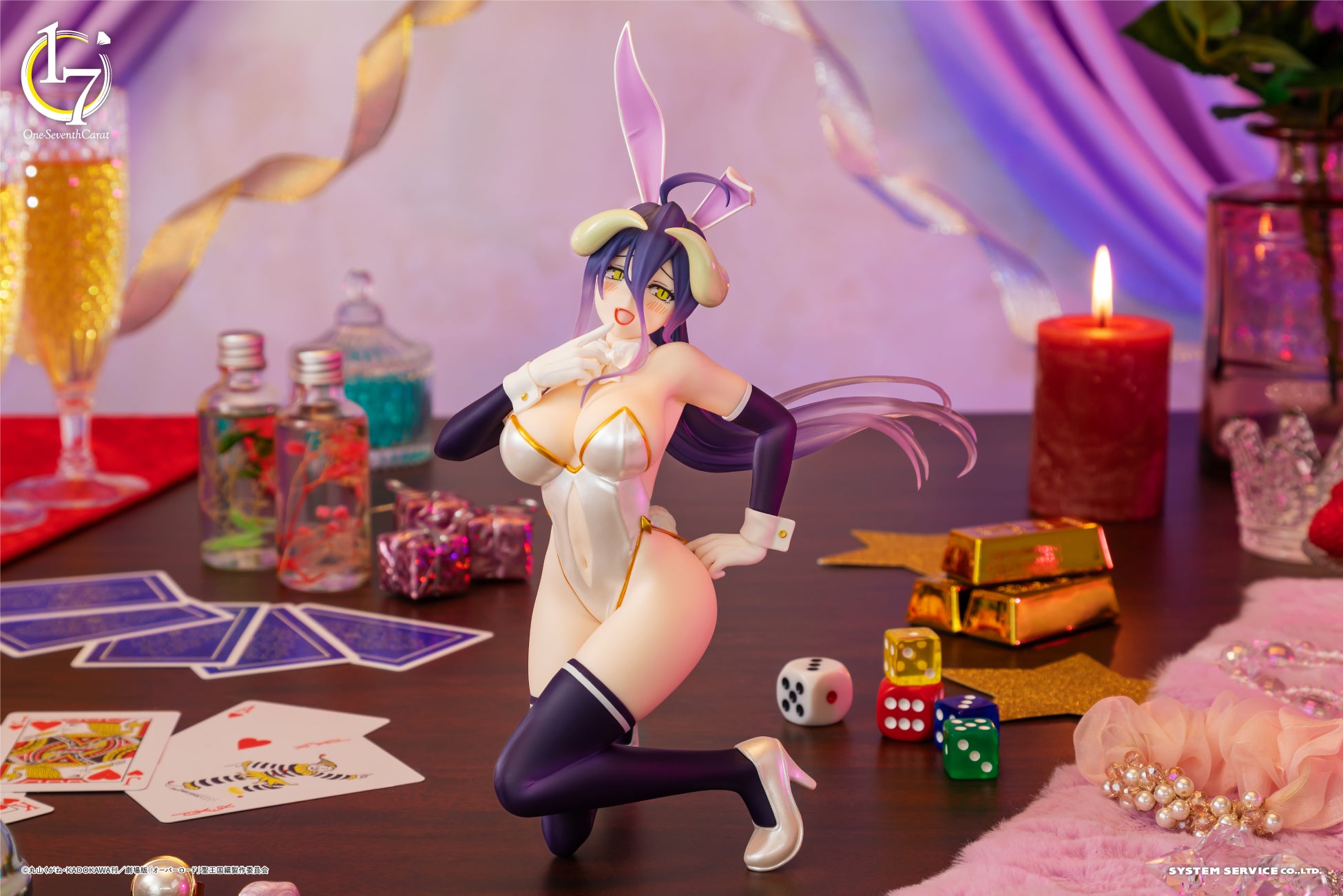 システムサービス「One-Seventh Carat」から「オーバーロード」アルベド バニーホワイトVer.が4月に登場！