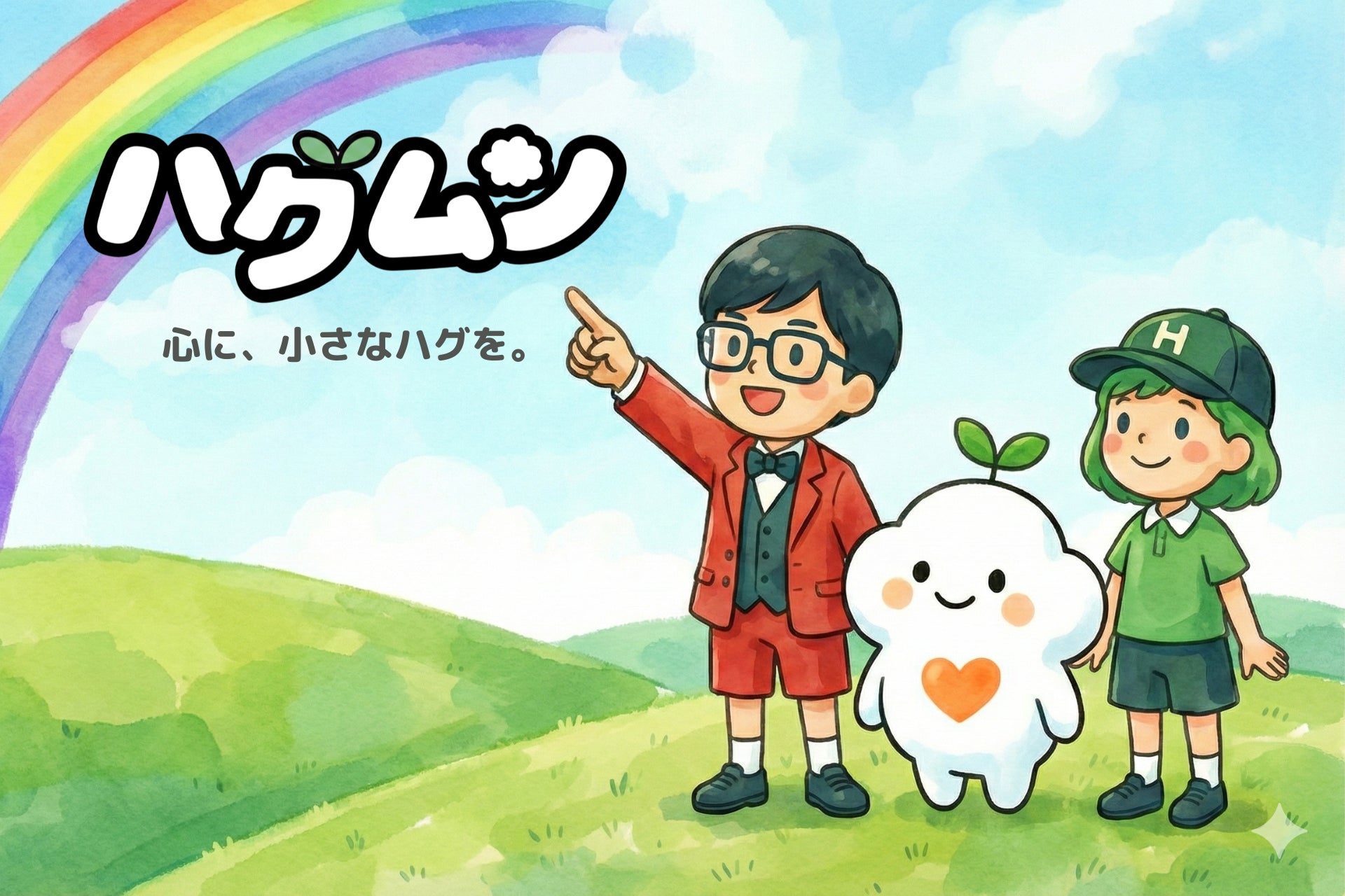 育児の合間にホッとできる癒しキャラクター「ハグムン」公式サイトがリニューアルオープン：株式会社オープントーン