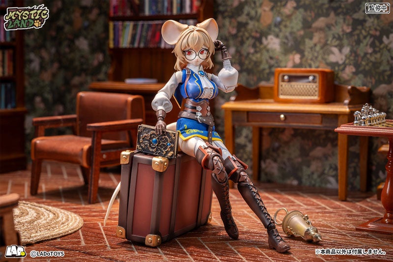オリジナルの可動フィギュアシリーズ『ミスティックランド』に、ネズミの少女研究員「マーガレット」がラインナップ。