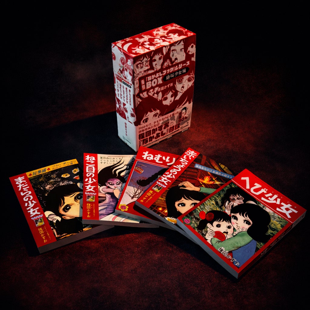 超貴重！　60年代、少女たちを震え上がらせた、楳図かずおによる「なかよし」付録漫画を復刻したＢＯＸが登場！　サイズ、セリフ、広告、読者ページも可能な限り再現した究極仕様でリリース‼