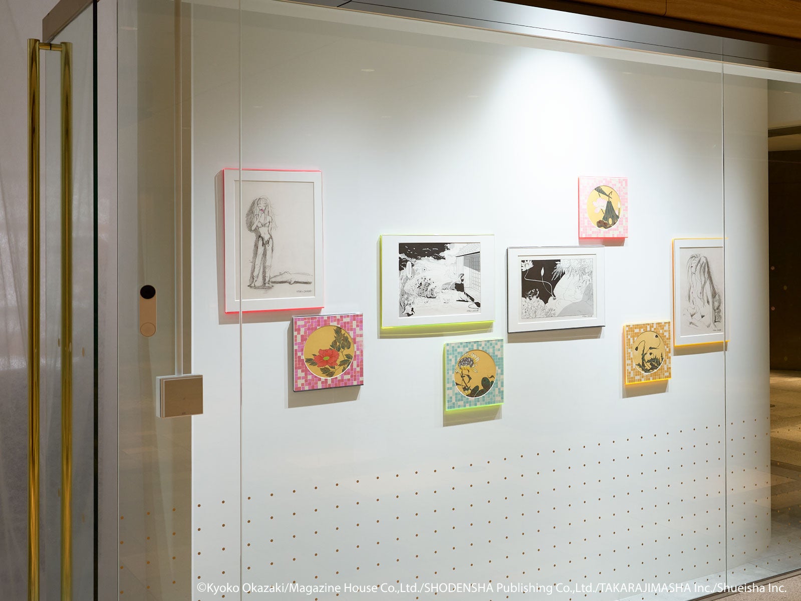 集英社マンガアートヘリテージ、岡崎京子と伊藤若冲のアートプリントを麻布台ヒルズ（東京）で展示