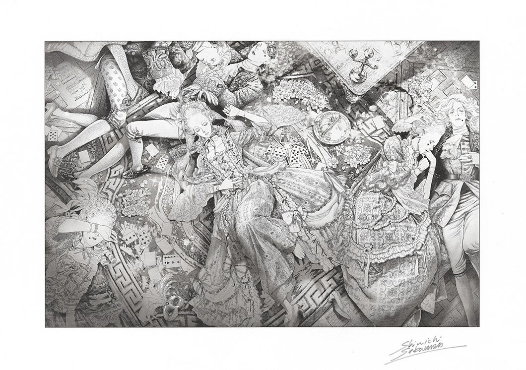 集英社マンガアートヘリテージ、坂本眞一『イノサン』のアートプリントを麻布台ヒルズ（東京）で展示