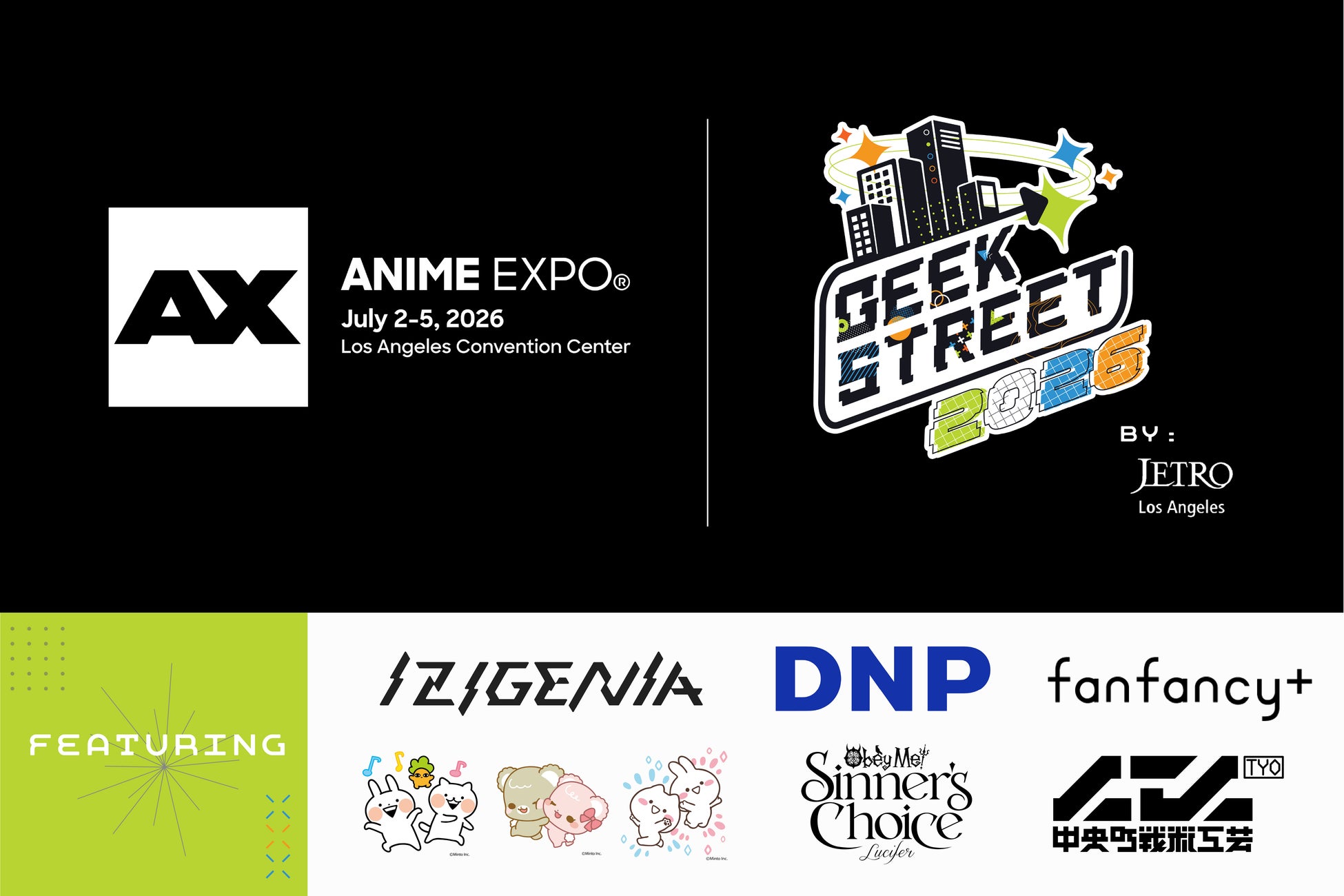 Anime Expo 2026 JETRO ブース ”Geek Street”参加企業決定