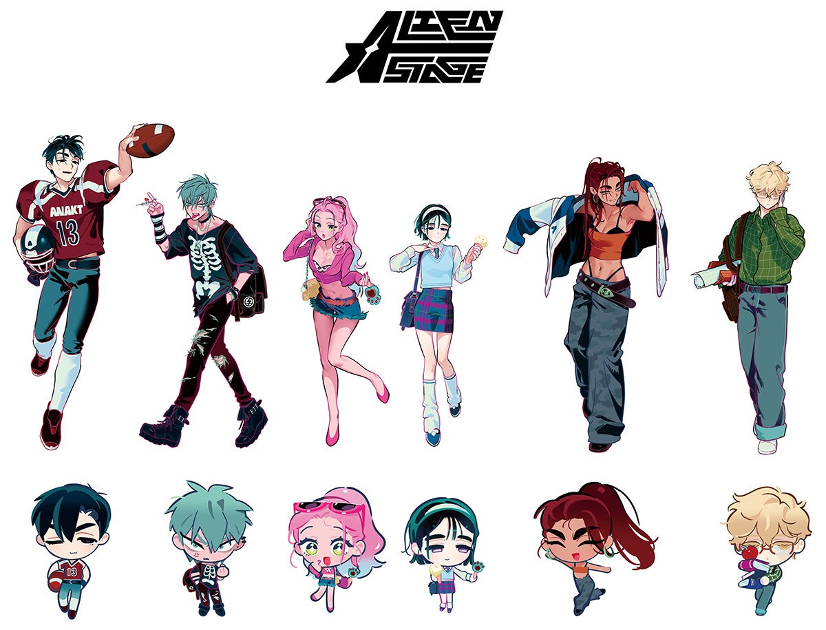 『ALIEN STAGE』から、描き下ろしイラストのグッズが、アニメイトで6月27日発売！　さらに、フェアやサイン会も開催!!