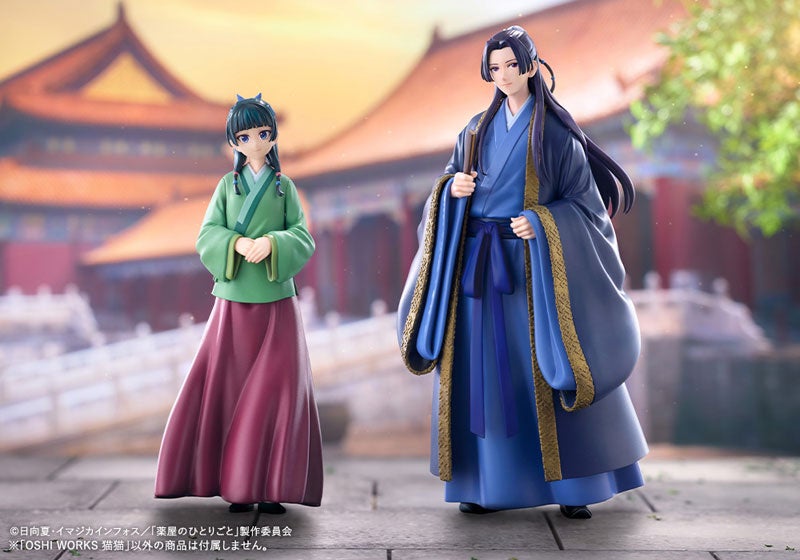 TVアニメ『薬屋のひとりごと』より、「猫猫」「壬氏」が『OSHI WORKS』フィギュアで登場。あみあみにて予約受付中。