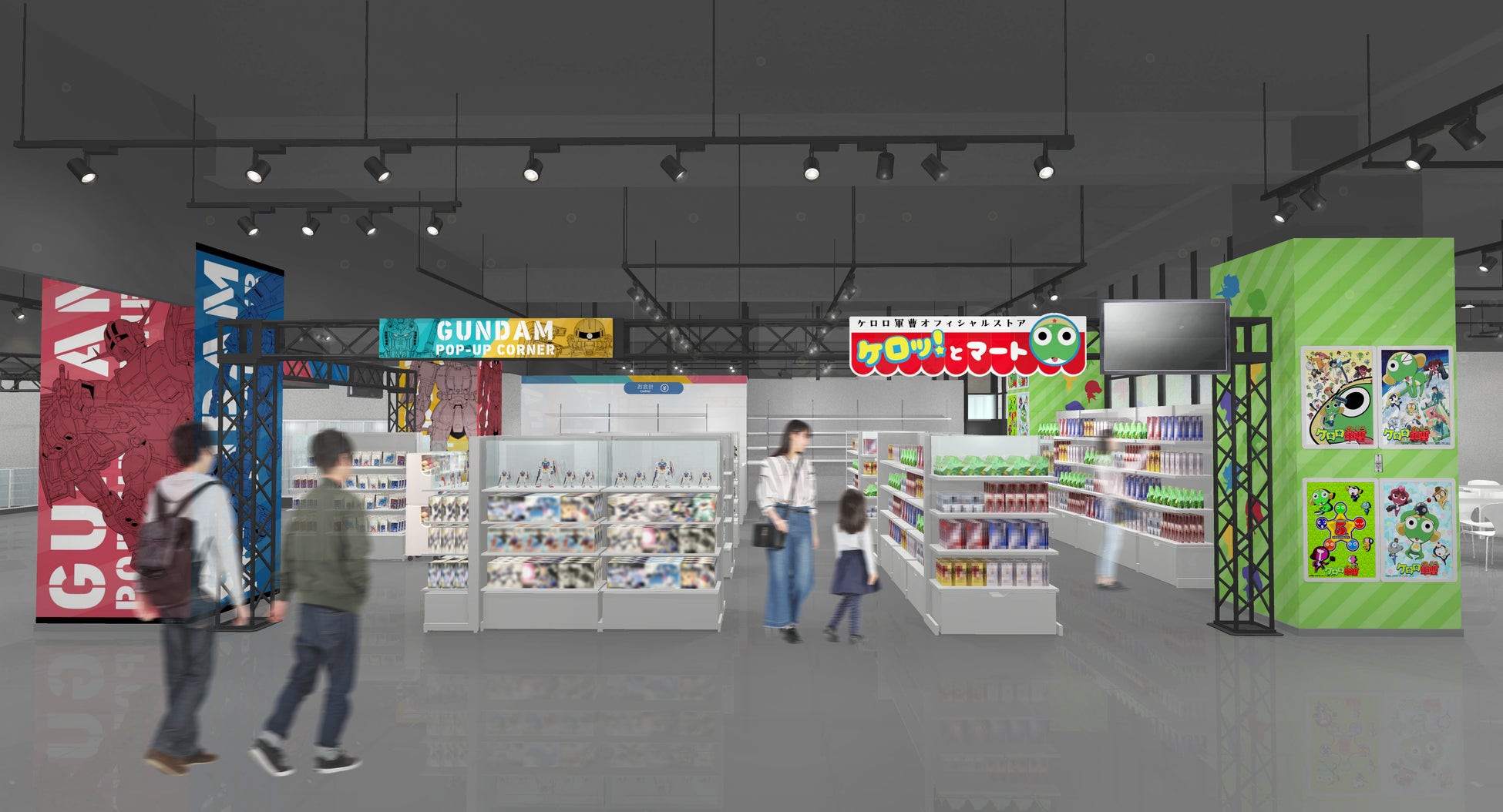 『ケロロ軍曹』のオフィシャルストアと「ガンダムシリーズポップアップコーナー」が「バンダイナムコ Cross Store 東京」に6月19日(金)同時オープン