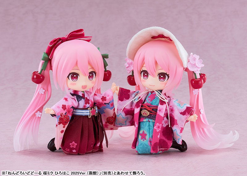 「ひろはこ」2025バージョンの「桜ミク」が、ねんどろいどどーるで登場。あみあみにて予約受付中。