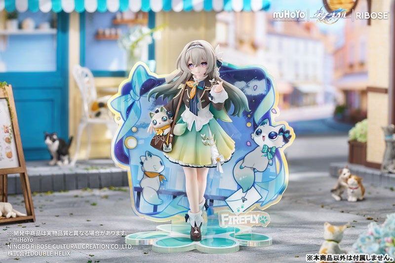 大人気ゲーム『崩壊：スターレイル』より、ちびねこシリーズフィギュア第五弾「ホタル」が登場。あみあみ含む一部流通限定でご案内中。