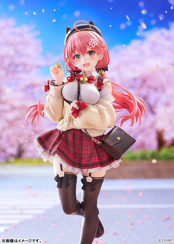 『ホロライブ』より、「さくらみこ」が私服姿のスタチューフィギュアで登場。あみあみにて予約受付中。