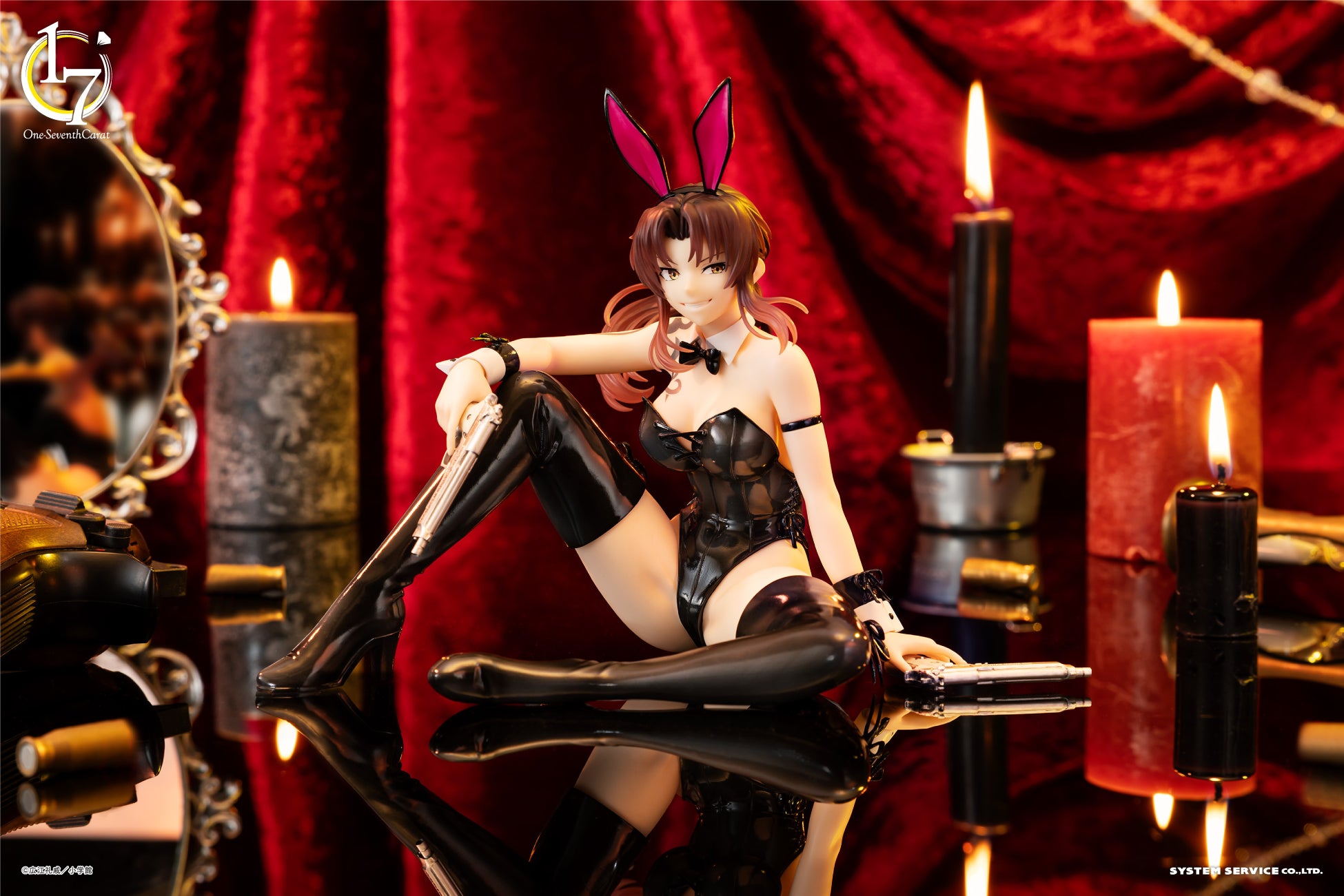 システムサービスのフィギュアブランド「One-Seventh Carat」から「BLACK LAGOON　レヴィ バニーVer.」が2026年7月に登場！